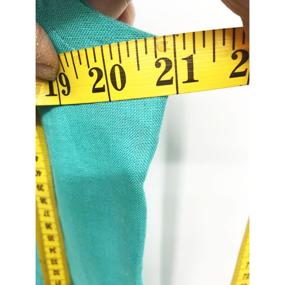 Vinci Clothiers Turquoise 100% Linen Midi Dress Size 20 - Picture 5 of 6
